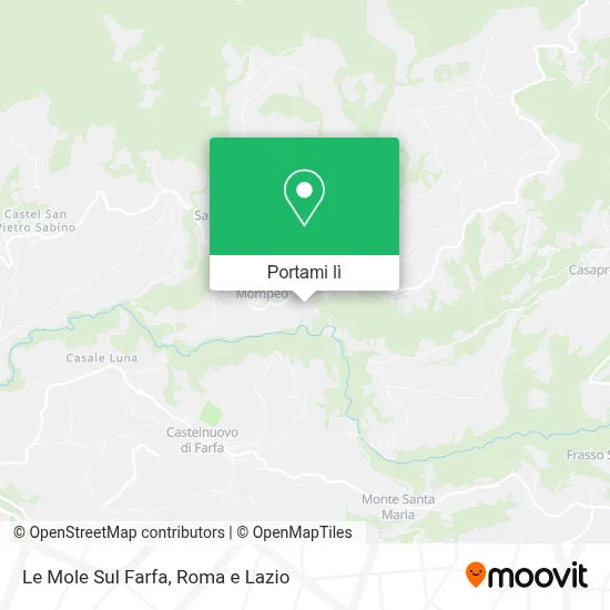 Mappa Le Mole Sul Farfa
