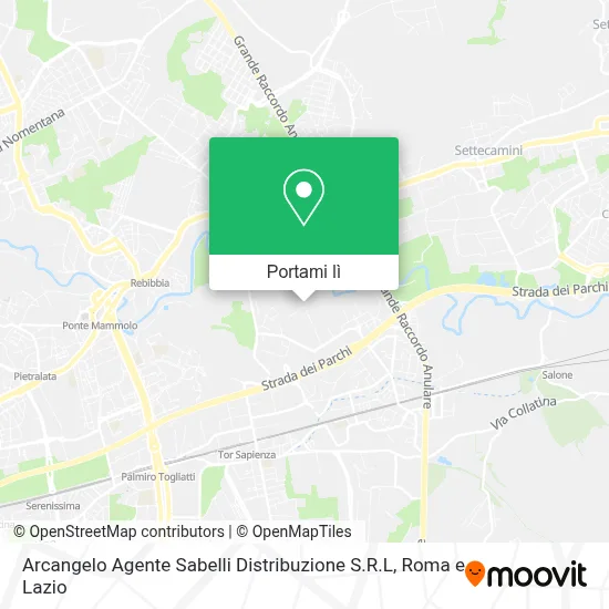 Mappa Arcangelo Agente Sabelli Distribuzione S.R.L