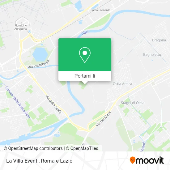 Mappa La Villa Eventi