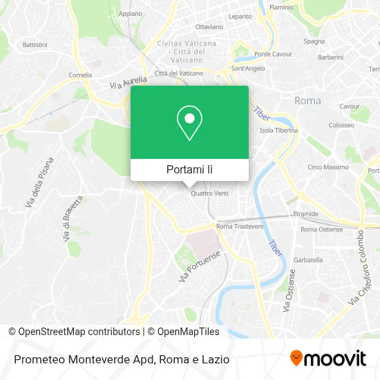 Mappa Prometeo Monteverde Apd