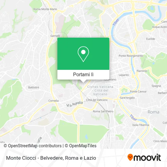 Mappa Monte Ciocci - Belvedere