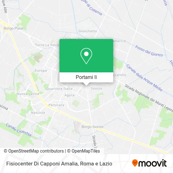 Mappa Fisiocenter Di Capponi Amalia