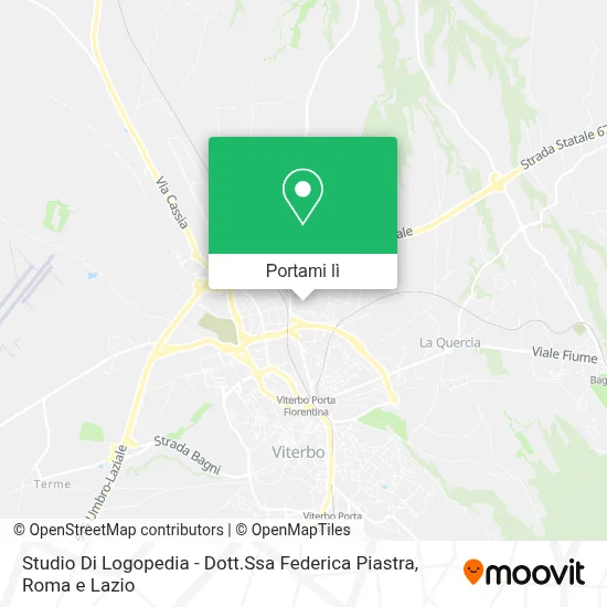 Mappa Studio Di Logopedia - Dott.Ssa Federica Piastra
