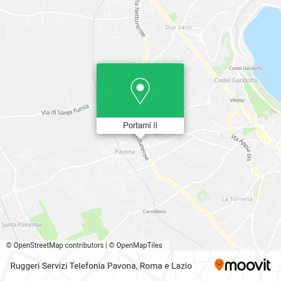 Mappa Ruggeri Servizi Telefonia Pavona