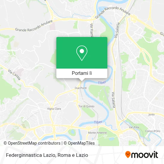 Mappa Federginnastica Lazio