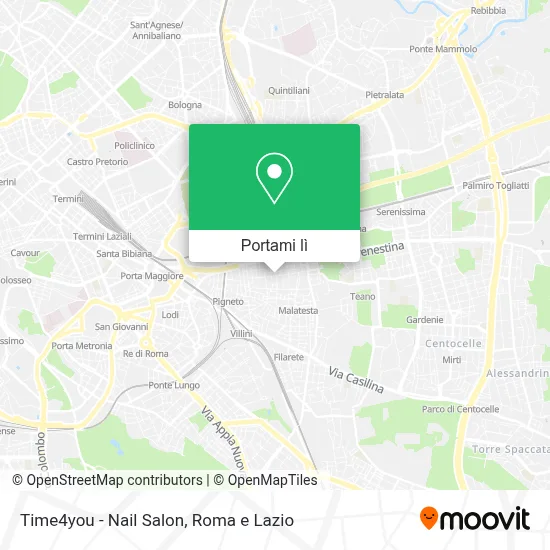 Mappa Time4you - Nail Salon
