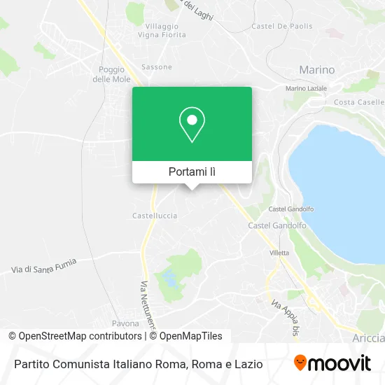 Mappa Partito Comunista Italiano Roma