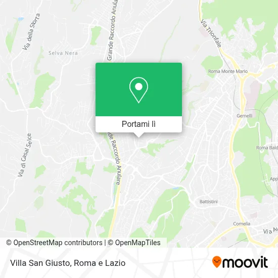 Mappa Villa San Giusto