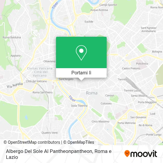 Mappa Albergo Del Sole Al Pantheonpantheon