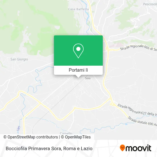 Mappa Bocciofila Primavera Sora