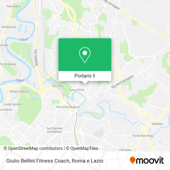 Mappa Giulio Bellini Fitness Coach