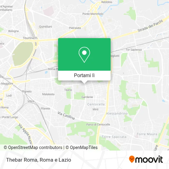 Mappa Thebar Roma