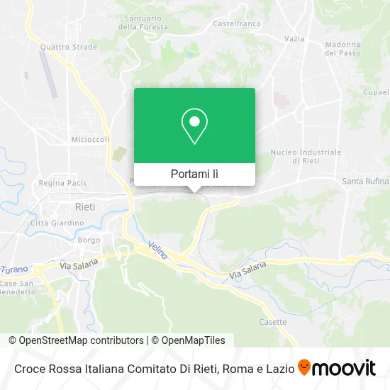 Mappa Croce Rossa Italiana Comitato Di Rieti