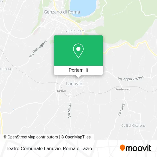 Mappa Teatro Comunale Lanuvio