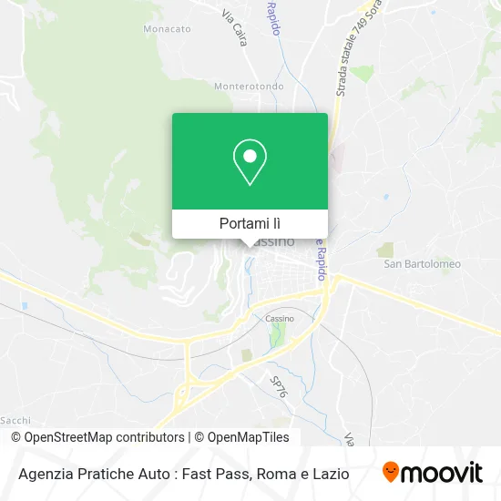 Mappa Agenzia Pratiche Auto : Fast Pass