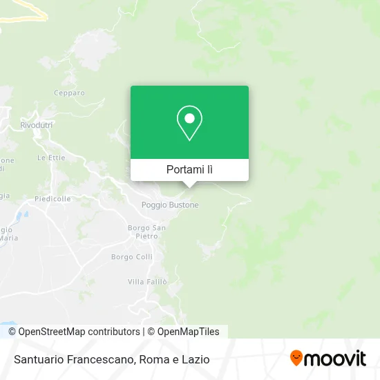 Mappa Santuario Francescano