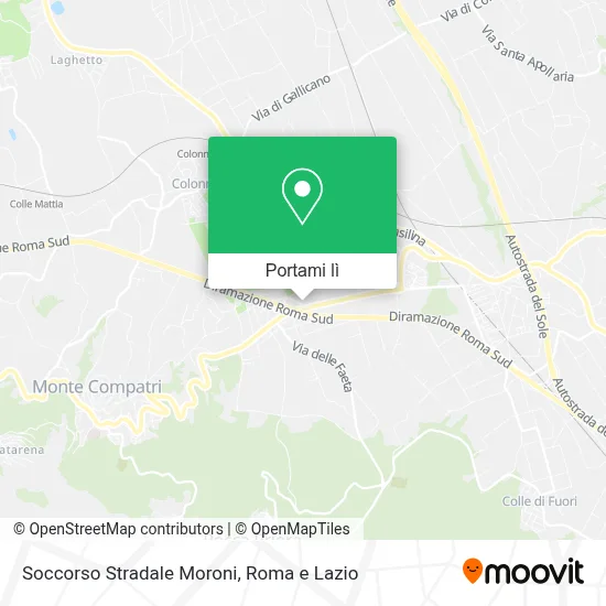 Mappa Soccorso Stradale Moroni