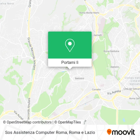 Mappa Sos Assistenza Computer Roma