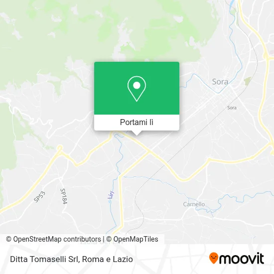 Mappa Ditta Tomaselli Srl