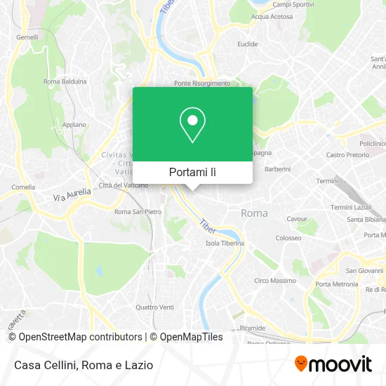 Mappa Casa Cellini