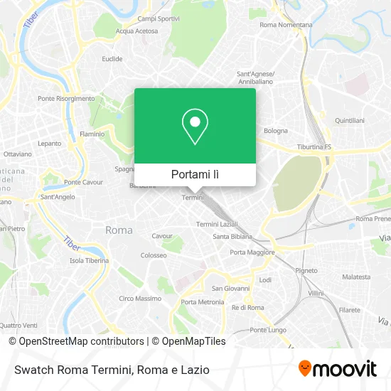 Mappa Swatch Roma Termini