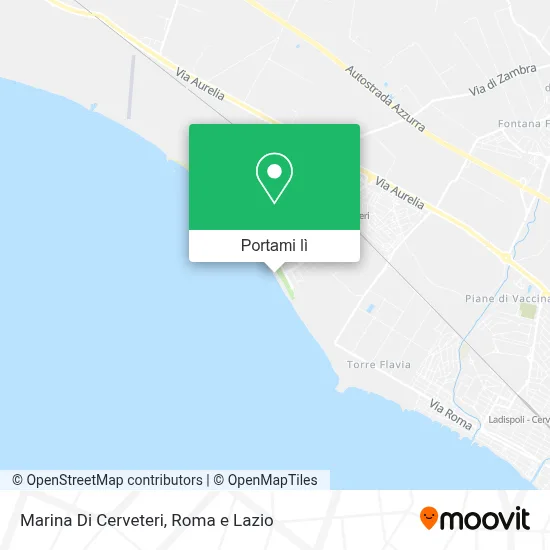 Mappa Marina Di Cerveteri