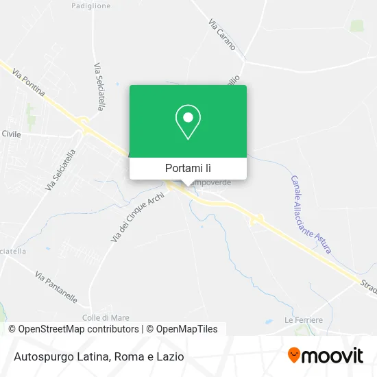 Mappa Autospurgo Latina