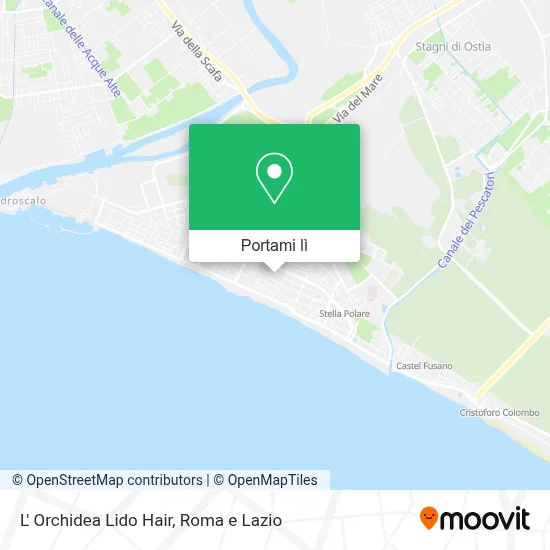 Mappa L' Orchidea Lido Hair