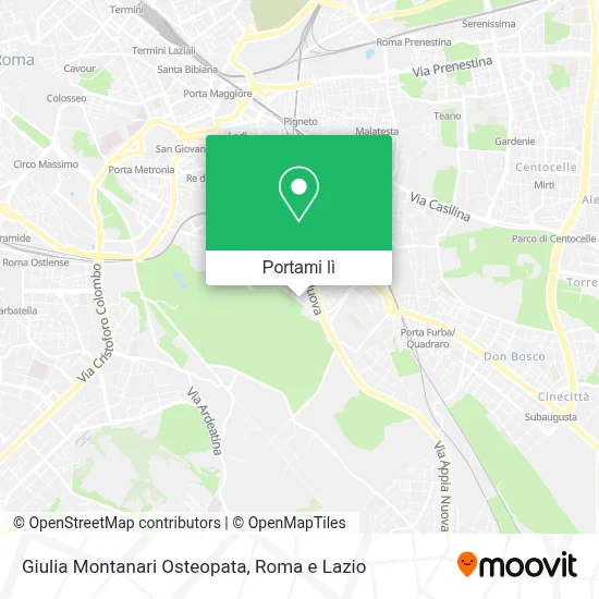 Mappa Giulia Montanari Osteopata