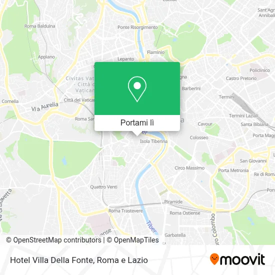 Mappa Hotel Villa Della Fonte