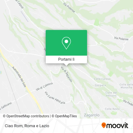 Mappa Ciao Rom