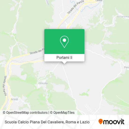 Mappa Scuola Calcio Piana Del Cavaliere