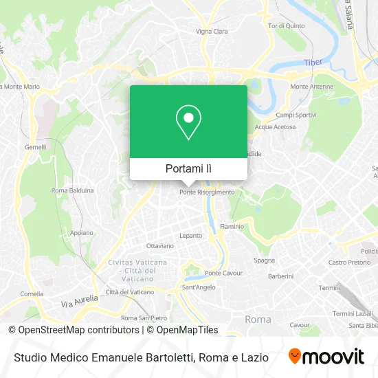 Mappa Studio Medico Emanuele Bartoletti