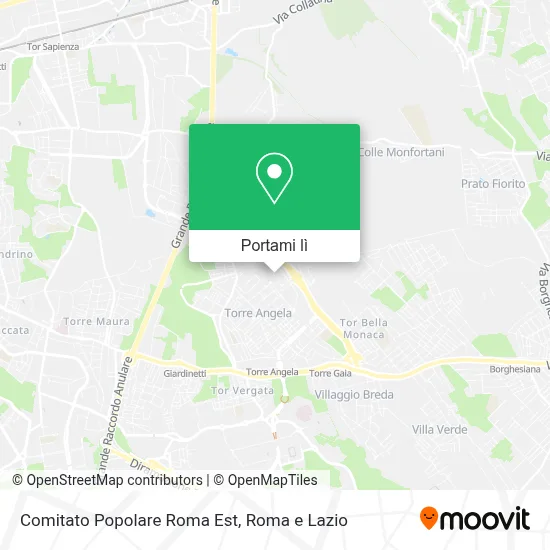 Mappa Comitato Popolare Roma Est