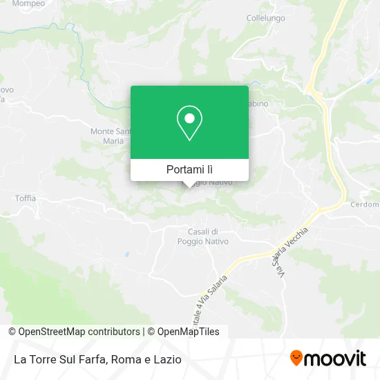 Mappa La Torre Sul Farfa