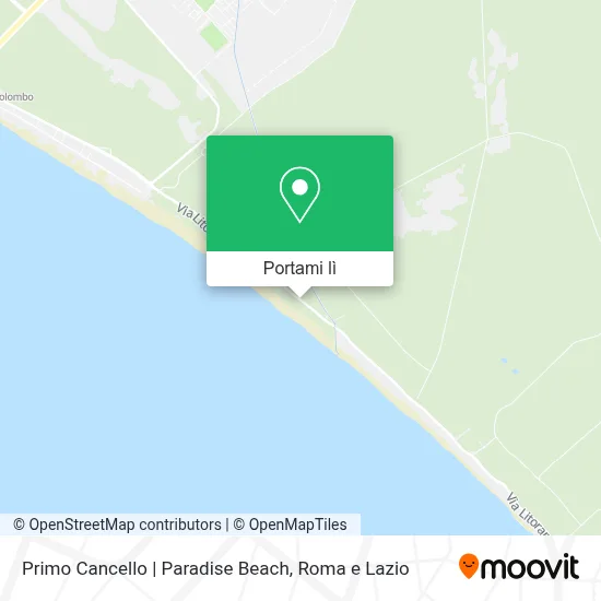 Mappa Primo Cancello | Paradise Beach