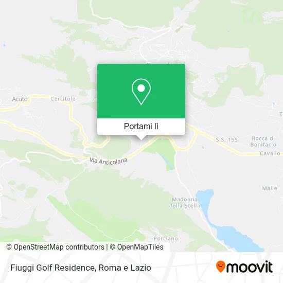 Mappa Fiuggi Golf Residence