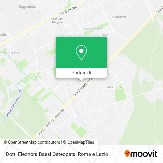 Mappa Dott. Eleonora Bassi Osteopata