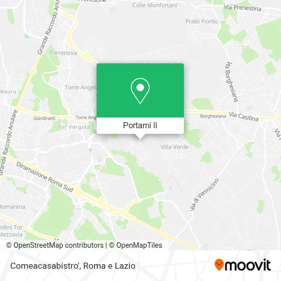 Mappa Comeacasabistro'