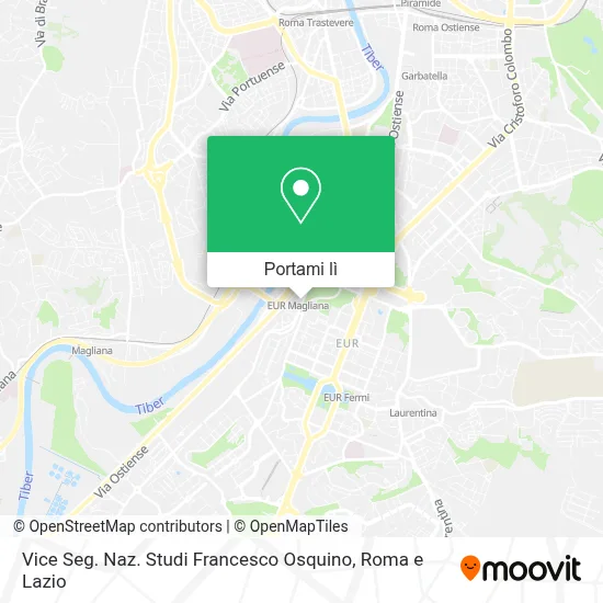 Mappa Vice Seg. Naz. Studi Francesco Osquino