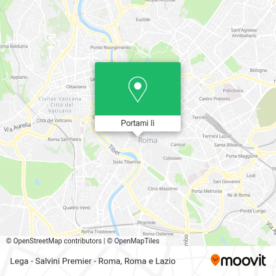 Mappa Lega - Salvini Premier - Roma