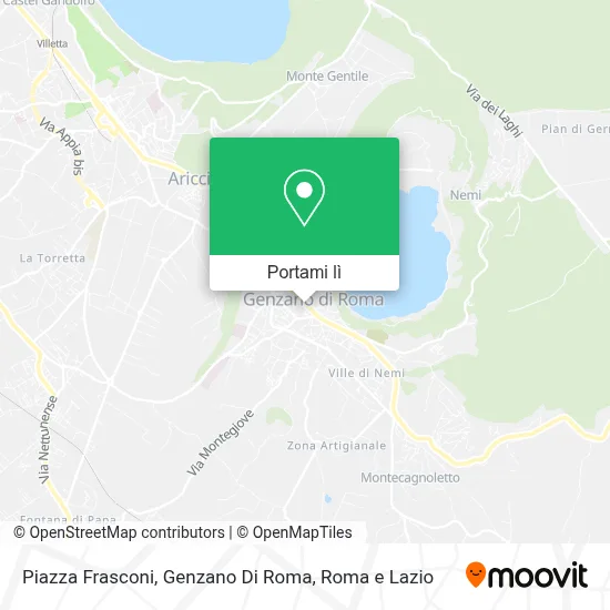 Mappa Piazza Frasconi, Genzano Di Roma