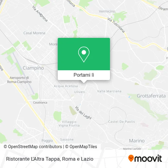 Mappa Ristorante L'Altra Tappa