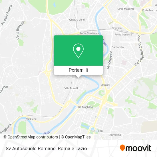 Mappa Sv Autoscuole Romane