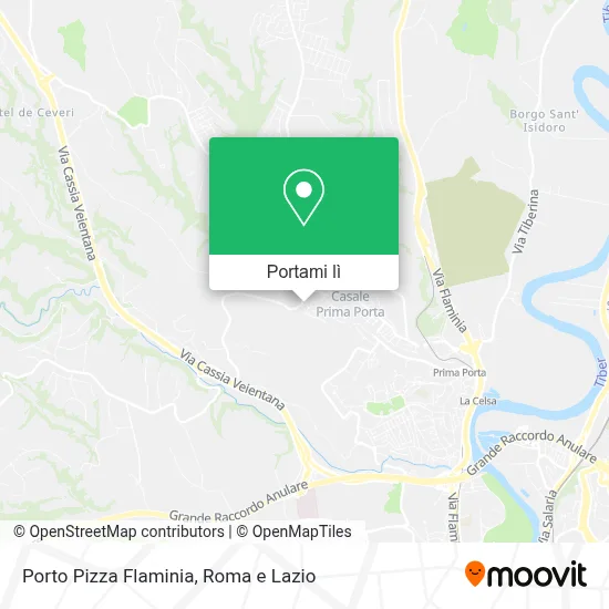 Mappa Porto Pizza Flaminia