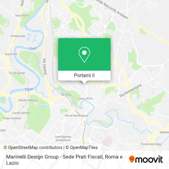 Mappa Marinelli Design Group - Sede Prati Fiscali