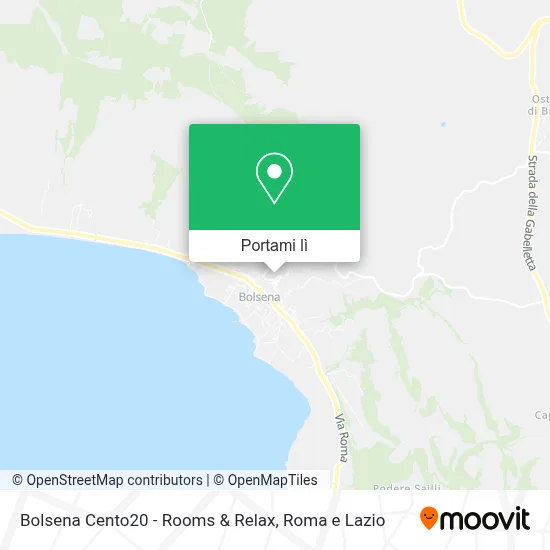 Mappa Bolsena Cento20 - Rooms & Relax