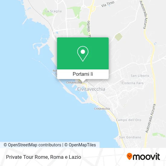 Mappa Private Tour Rome