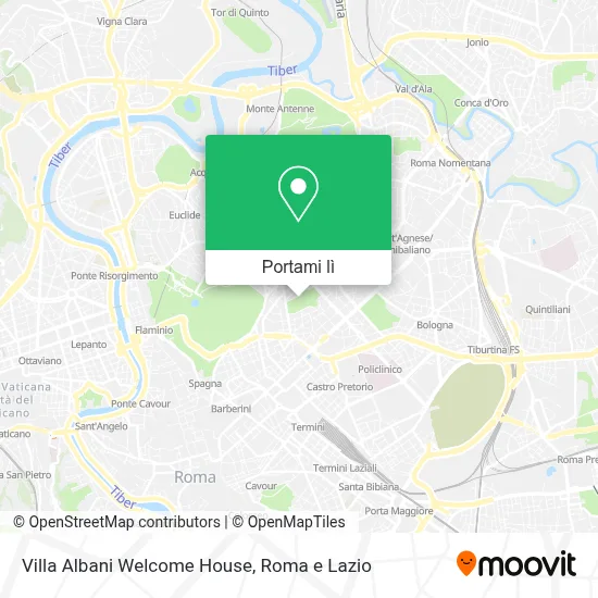 Mappa Villa Albani Welcome House