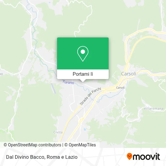 Mappa Dal Divino Bacco